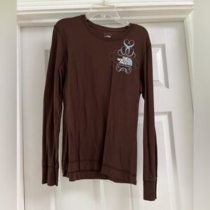 Brown North Face shirt